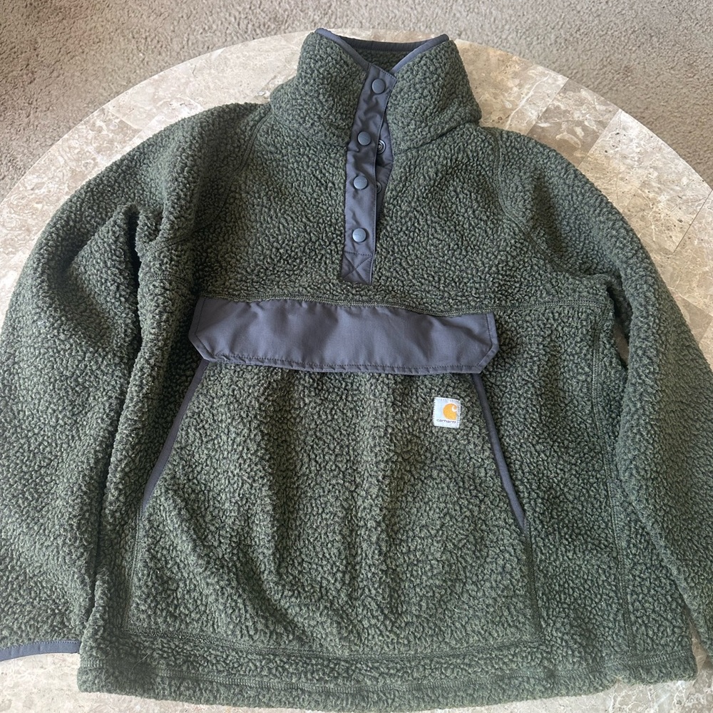 Carhartt Olive Fleece Pullover